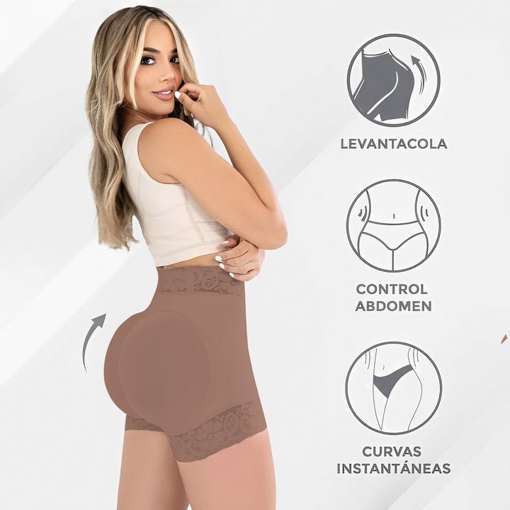 2 UN. PANTY LEVANTA COLA Y COMPRIME EL ABDOMEN +1GEL