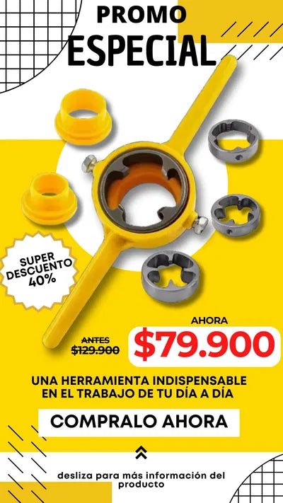 RoscaFácil PVC – Roscadora Manual de Tubos