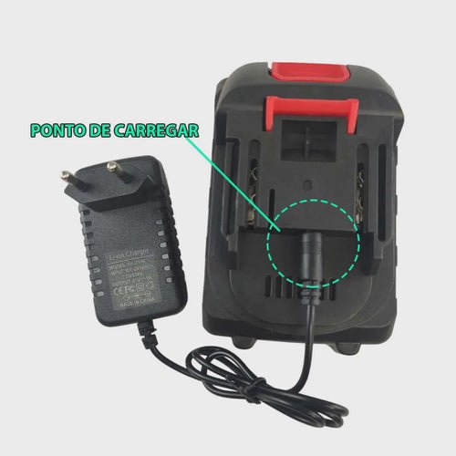 Mini Motosserra Eletrica 48V Potente 6 Polegadas Sem Fio