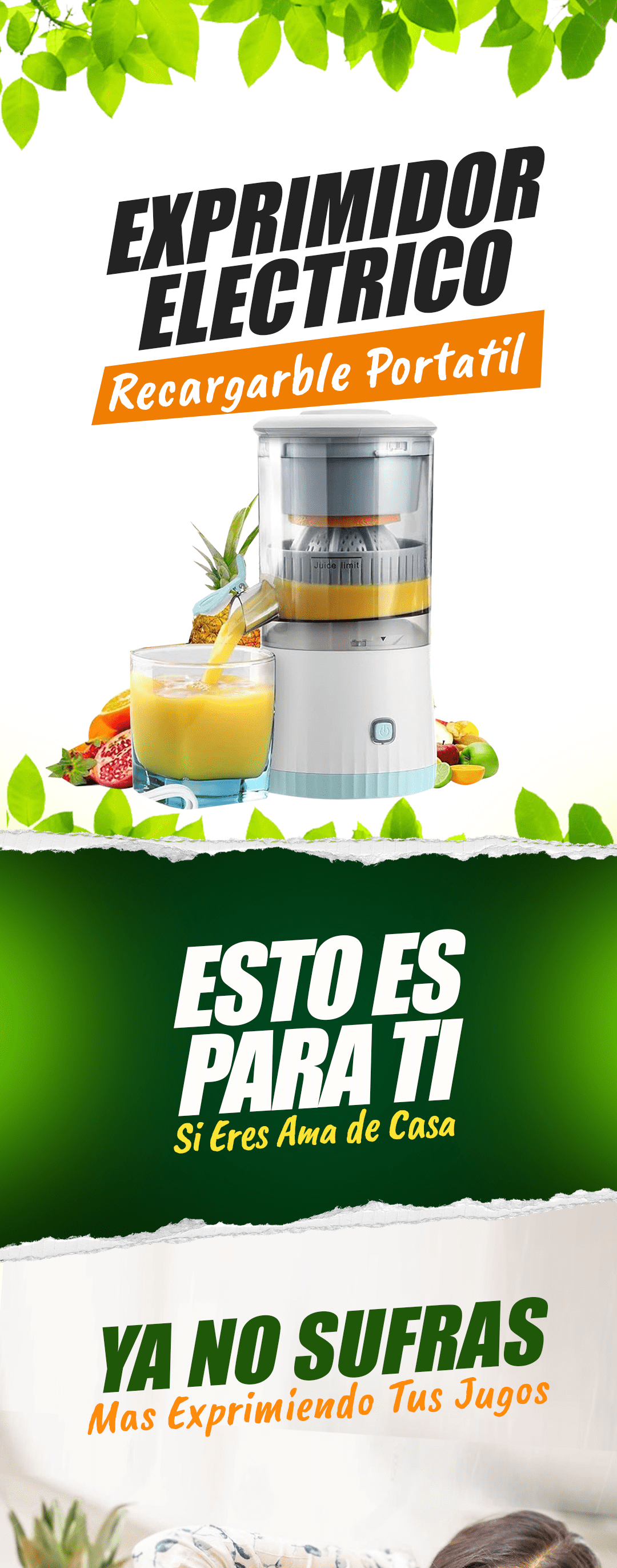 EXPRIMIDOR DE FRUTAS ™ | TUS JUGOS SALUDABLES SIEMPRE EN TU MANO!