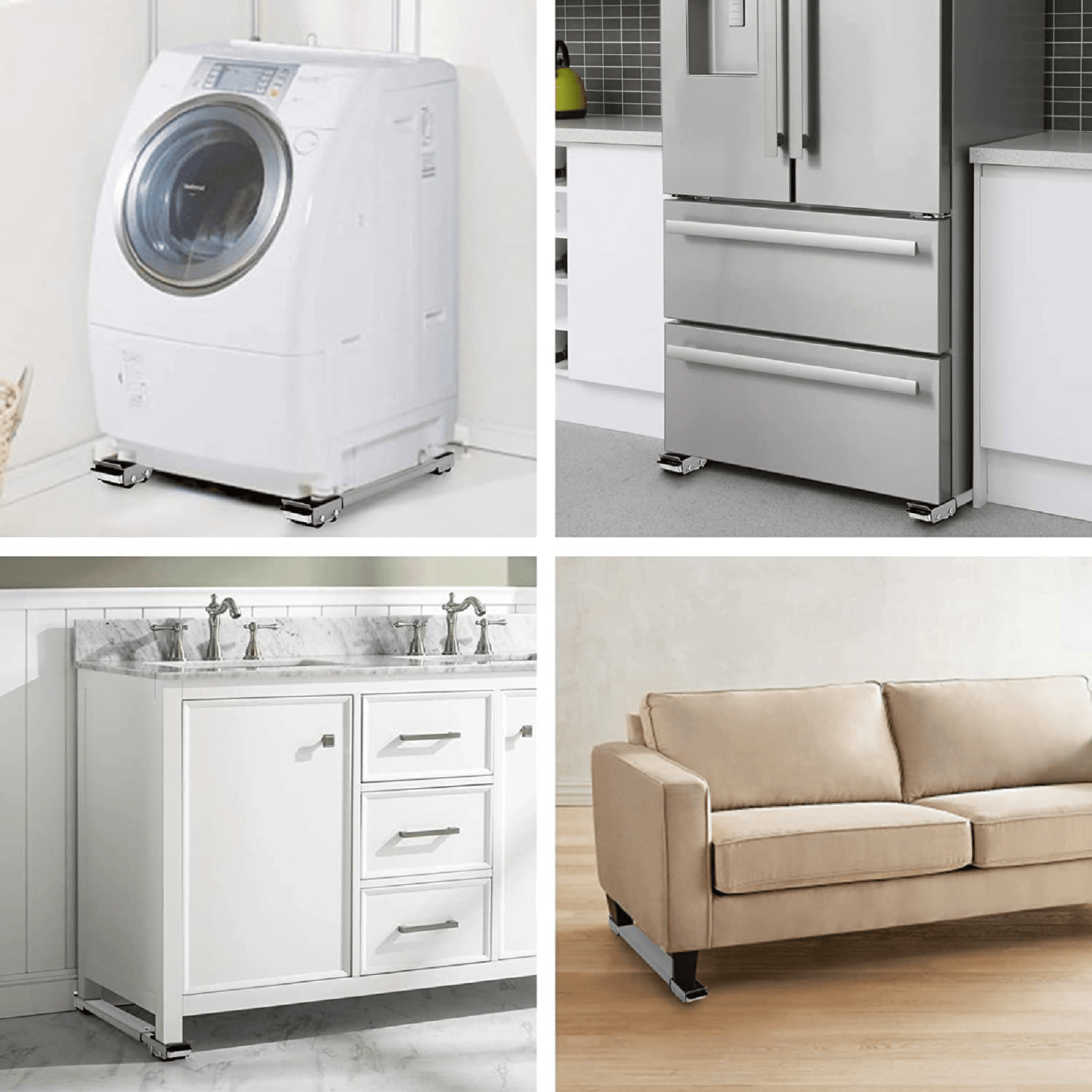 Soporte  Movil Universal Para Nevera Y Lavadora